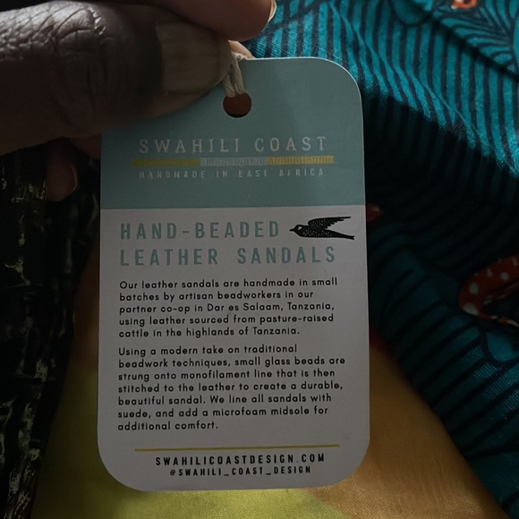 Bouquet Multicolored Beaded Leather Sandal - Picture 6 of 6